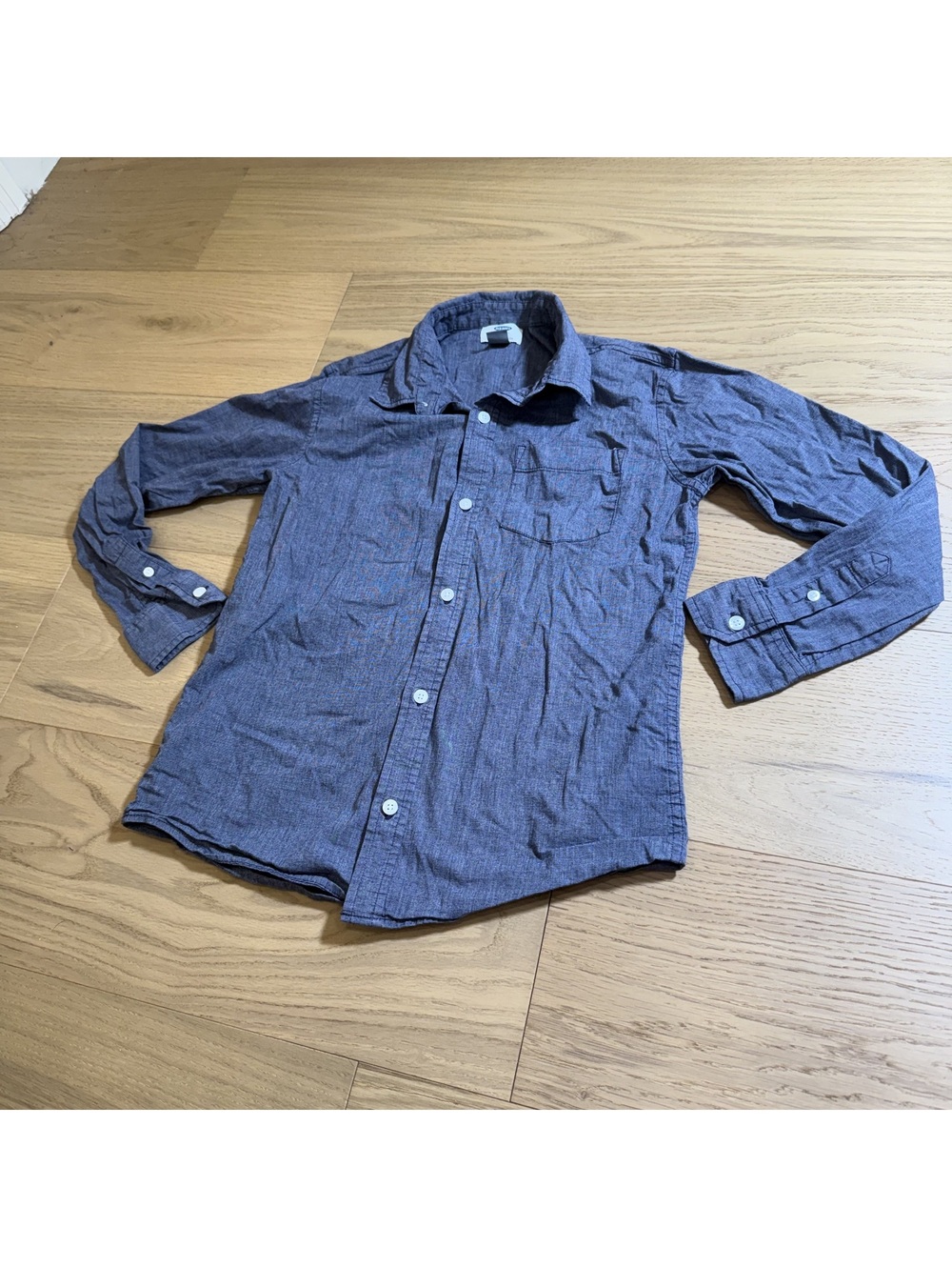 Old Navy Kids' Charcoal gray Button-FronTee – Size 10